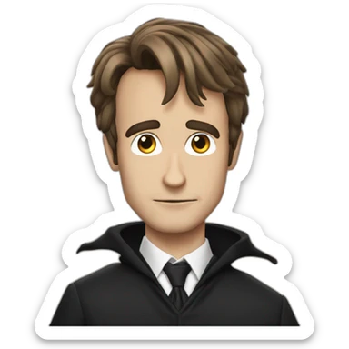 Macron qui embrasse Harry Potter sticker