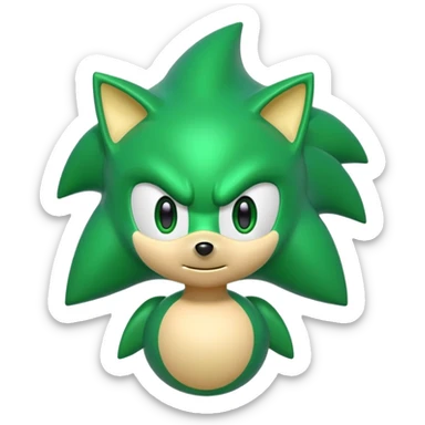 green sonic sticker