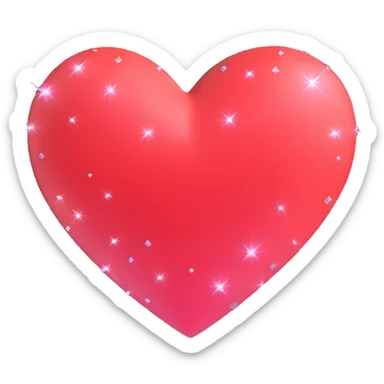 heart with sparkles sticker