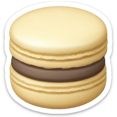 Vanilla macaroon sticker