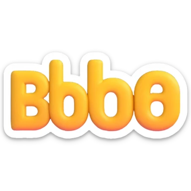 colorful 3D circular emoji with the word 'bro' in the center in a modern font sticker