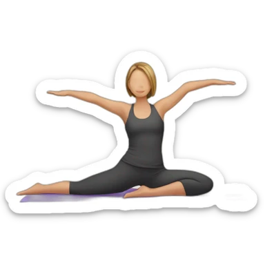 yoga matt sticker