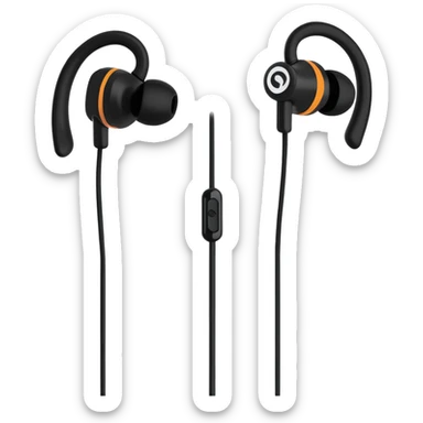 Foam ear buds sticker