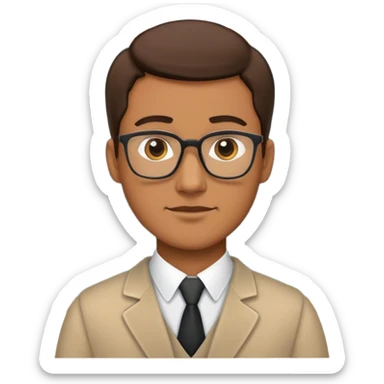 male teacher sticker