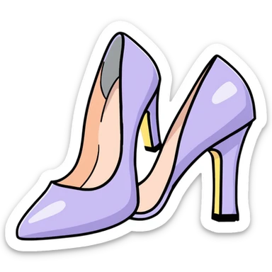 lilac pastel pumps sticker