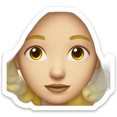 Astrology blonde girl sticker