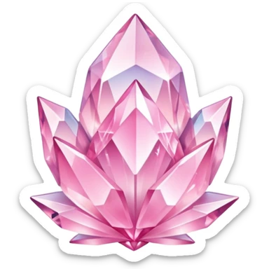 light pastel pink fairy girly aestetic items, crystals, magic  sticker