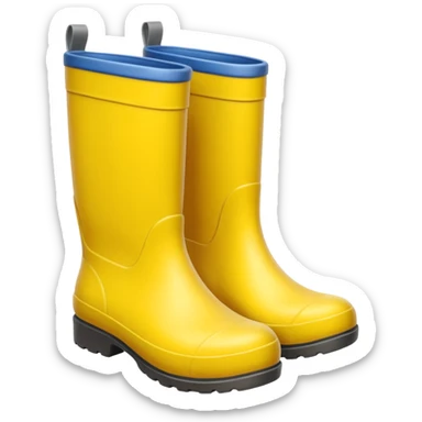 yellow garden boots sticker