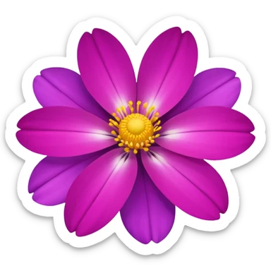 alpine flower sticker