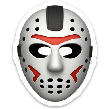 Jason mask sticker