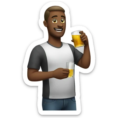 Drinking alcohol  sticker