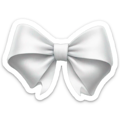 white bow sticker