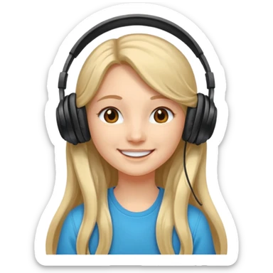 Headphones princess sticker