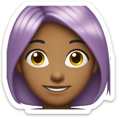 Gay Girl smiling sticker