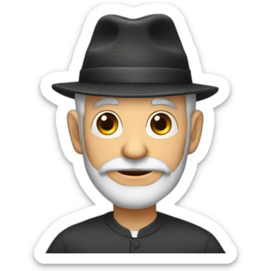 old jew in kippah sticker