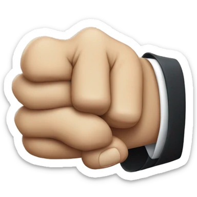 hand shake with fist bump sticker