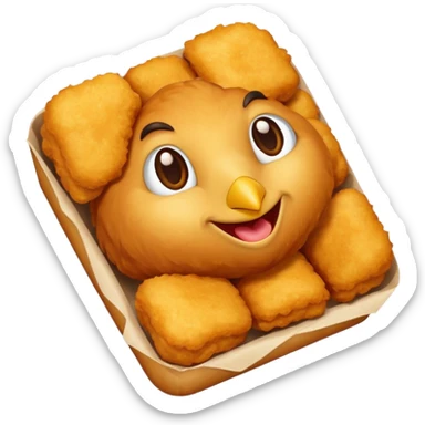 Chicken Nugget food emoji sticker