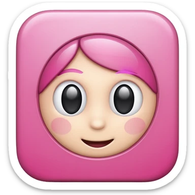 zoom app for meeting pink icon sticker