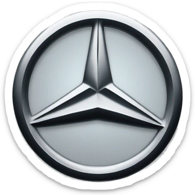 Mercedes logo sticker
