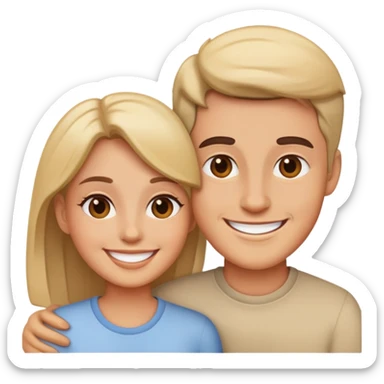 Couple talking sticker