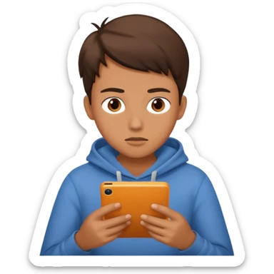 teenager reading a blog sticker
