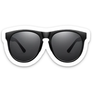 stylish black sunglasses sticker