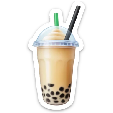 Bubble tea sticker