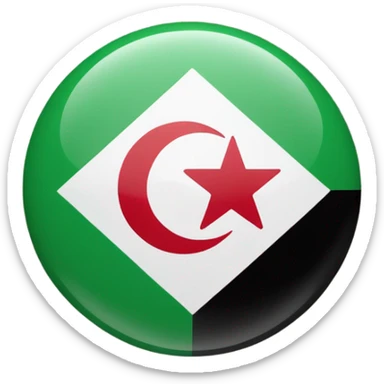 Syrische Flagge grün, weiß mit drei rote Sterne und schwarz sticker