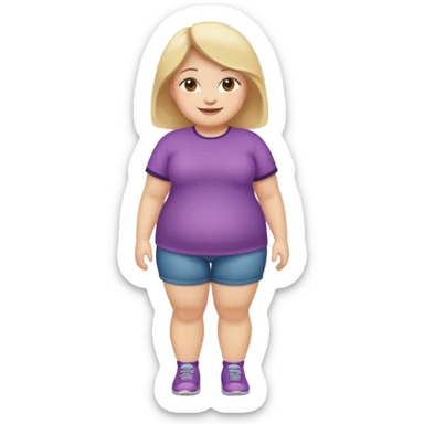 Fatty girl full body sticker