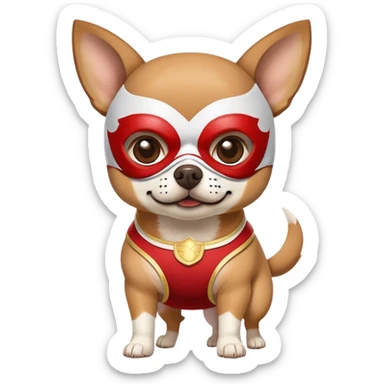 Chihuahua dog luchador  sticker