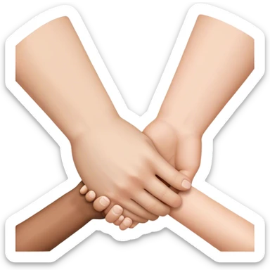 a handshake emoji between Canadians and Norwegians sticker
