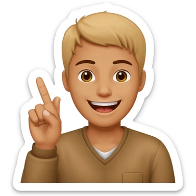 Doigt d’honneur et personne qui rigole sticker