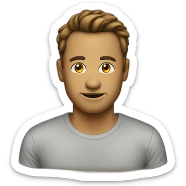 kanak-man-with-tee-shirt sticker