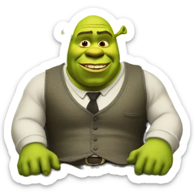 shrek at the office sticker