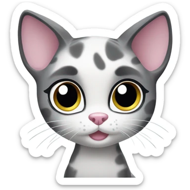 Littlest pet shop cat sticker