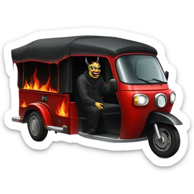Satan’s tuk tuk sticker