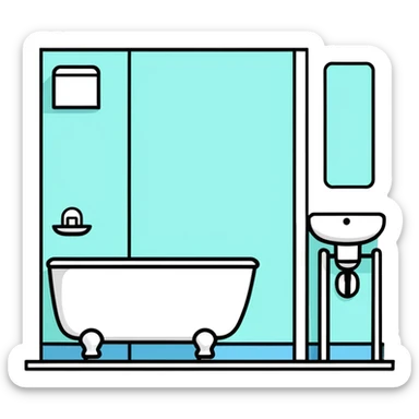 Bathroom Besties sticker