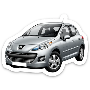 Create car(pegout 207) emoji for free sticker