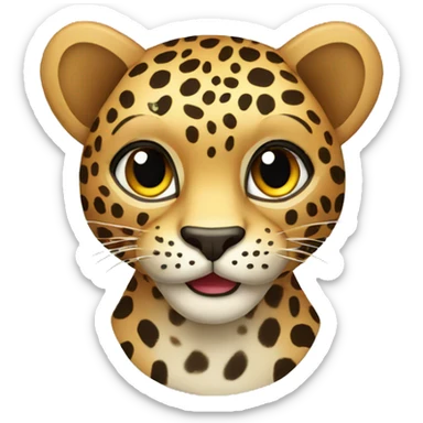 Leopard  sticker