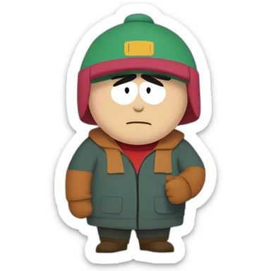 Cartman from southpark doing a thumbs up sticker