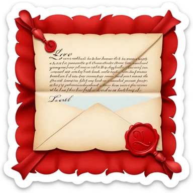 love letter sticker