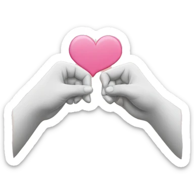 Hands signaling a pinky promise  sticker