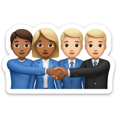 handshake group sticker