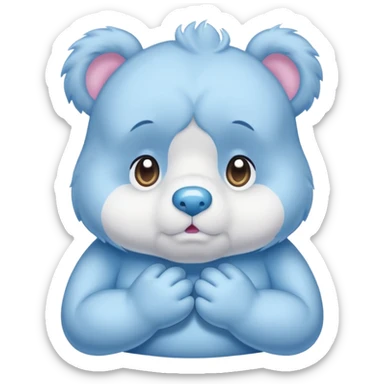 Care bear sad  sticker