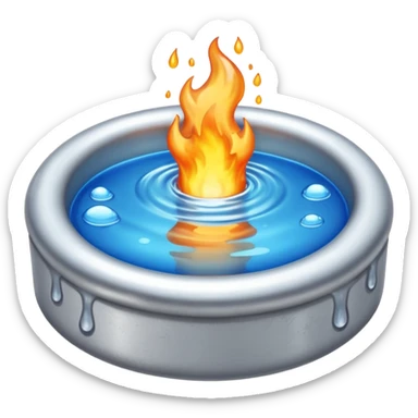 molten aluminum sticker