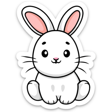 cartoon bunny rabbit sticker