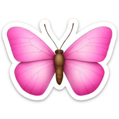 borboleta rosa sticker