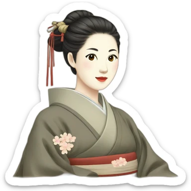 female-scholar-in-the-heian-era sticker