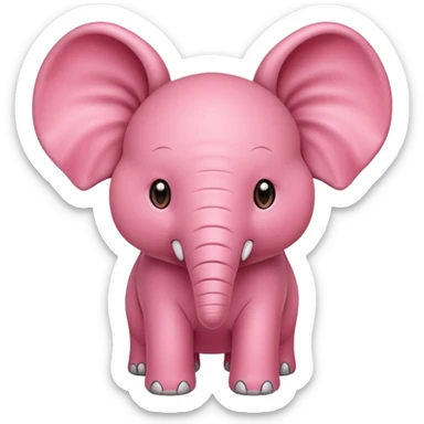 Strawberry elephant sticker