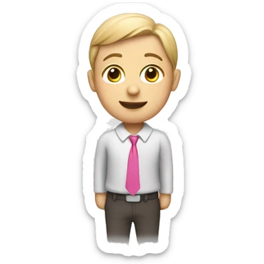 Pink teacher pointer sticker